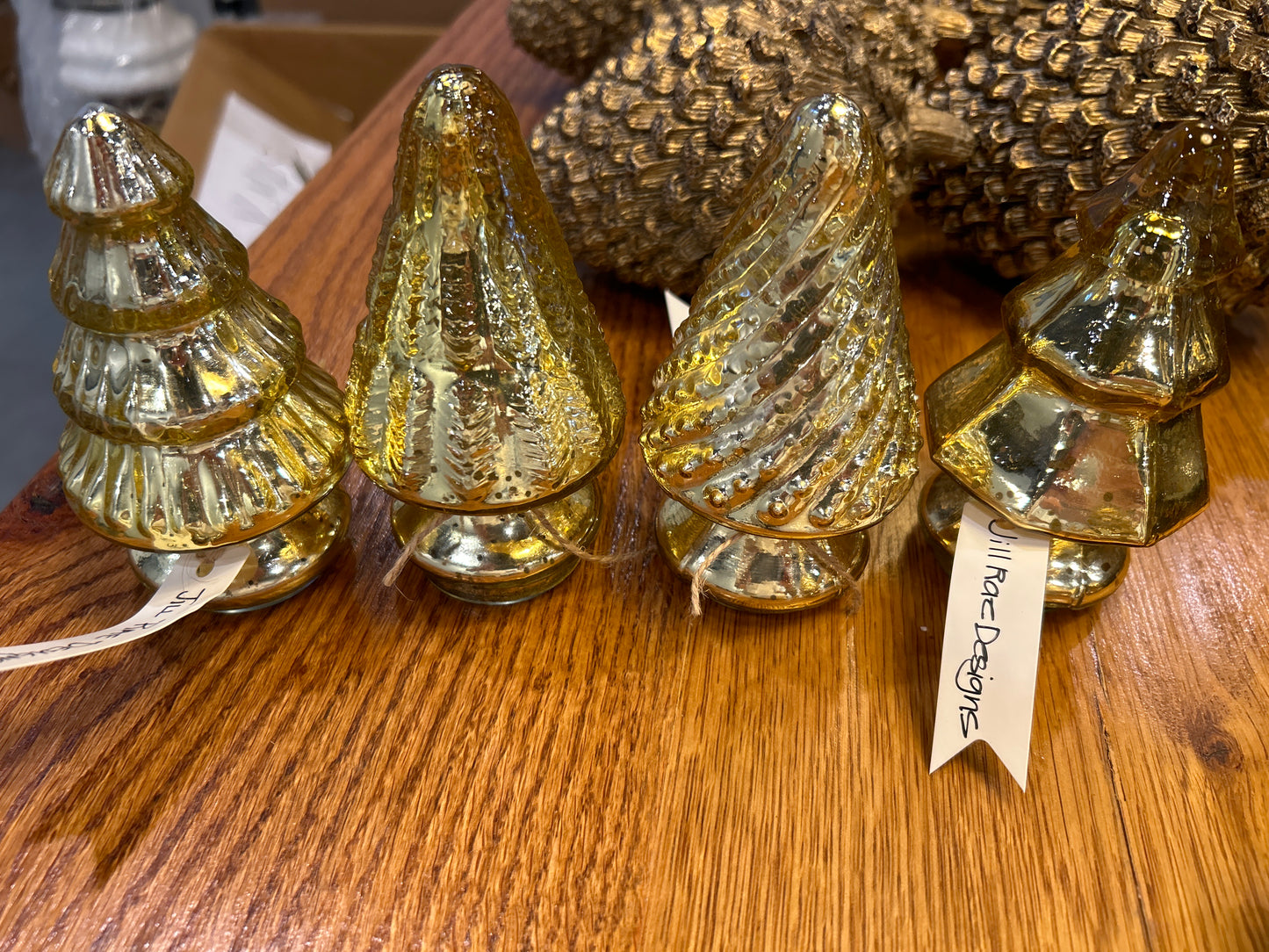 Assorted Mini Mercury Glass Christmas Tree