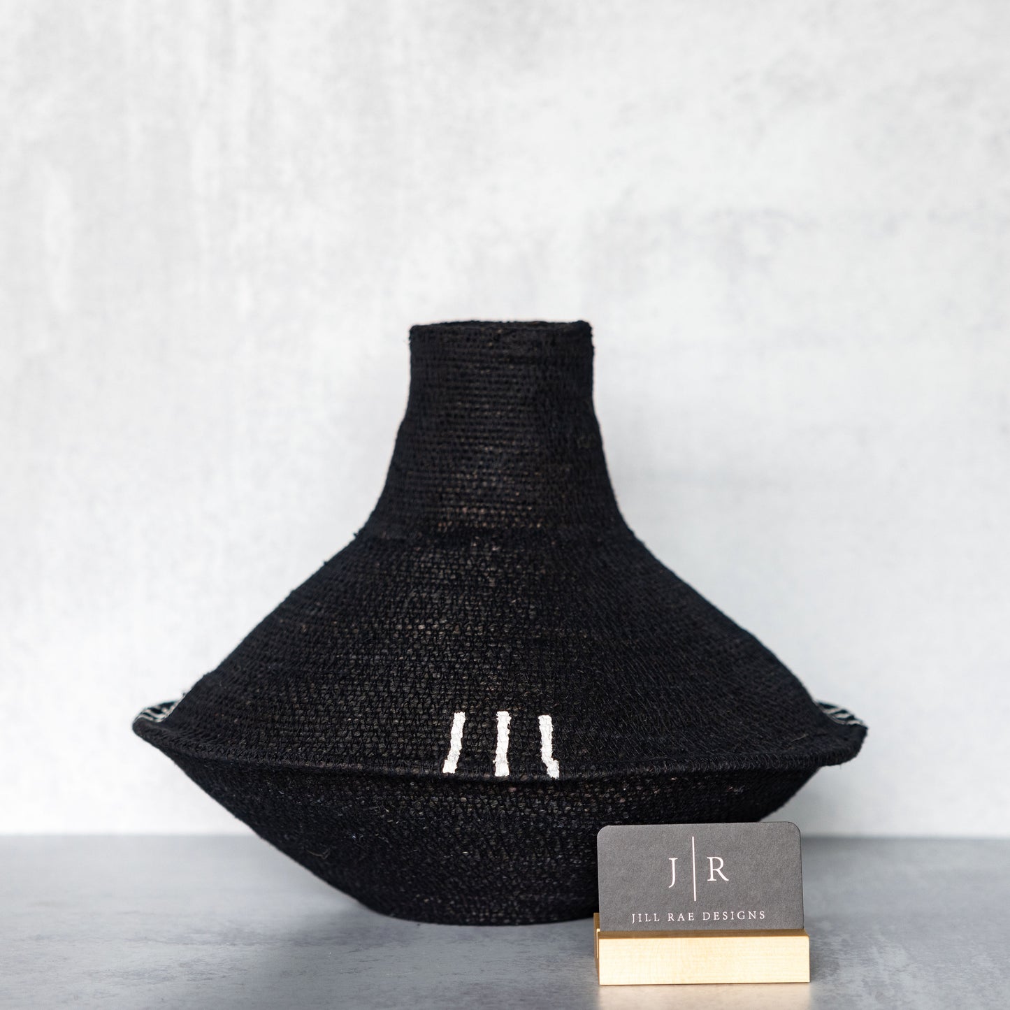 Black & White Basket Vases