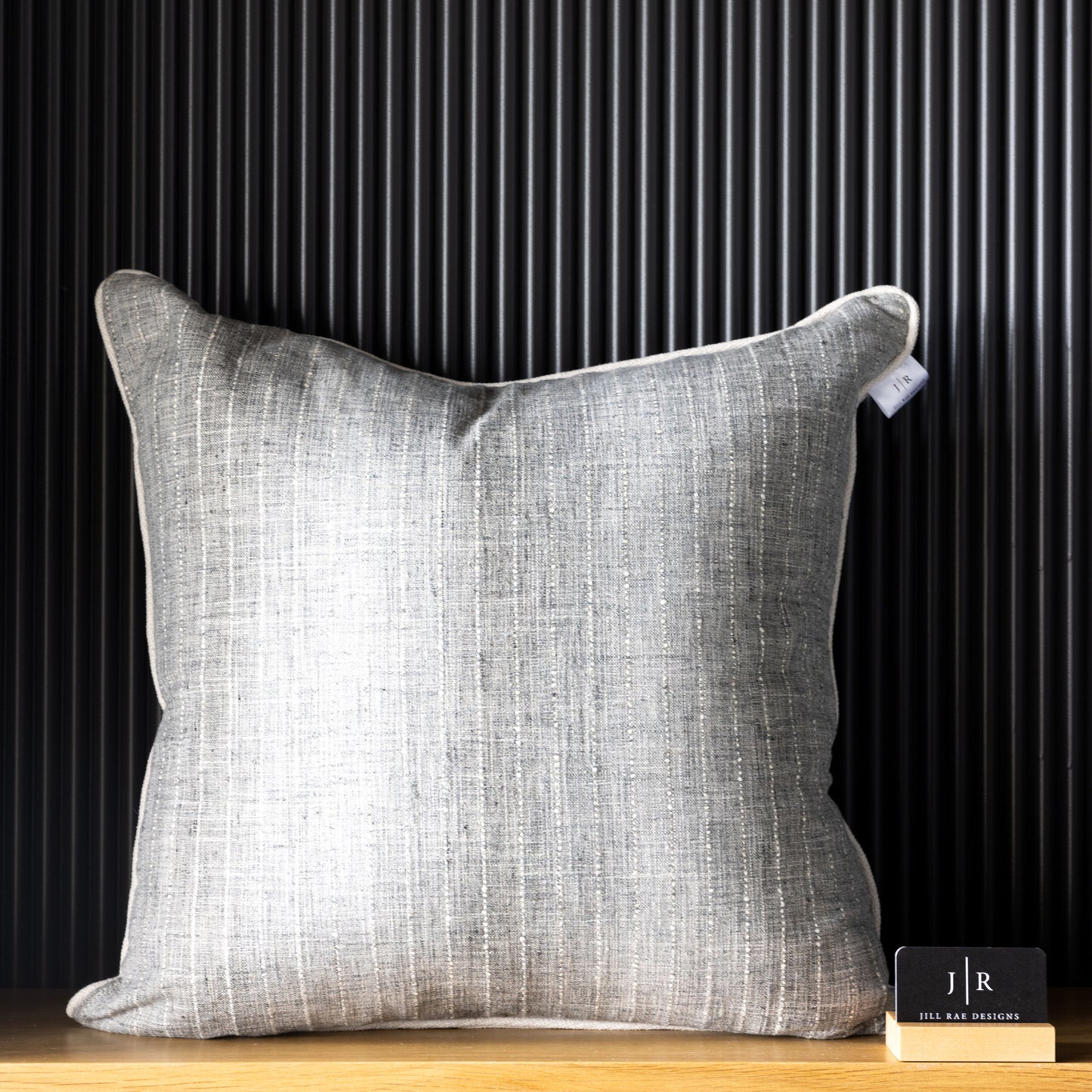 Gray Linen Pillow