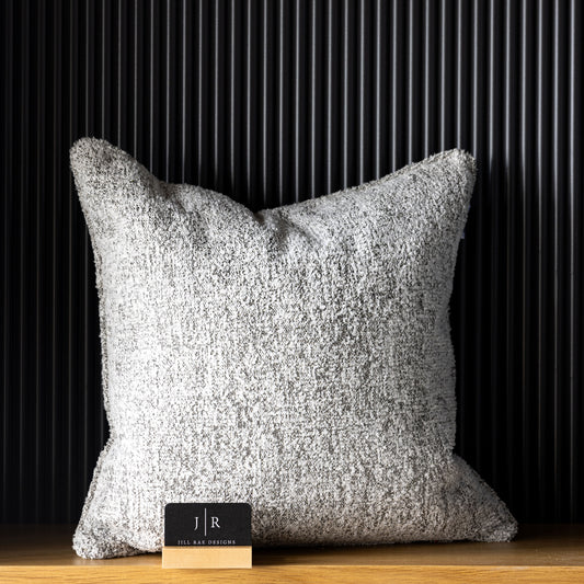 Gray Textured Pillow