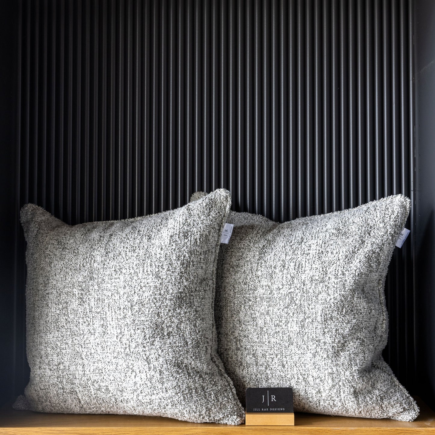 Gray Textured Pillow