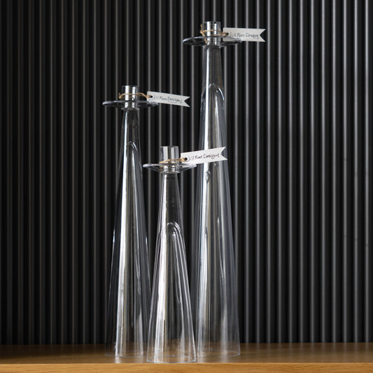 Amin Glass Candleholder