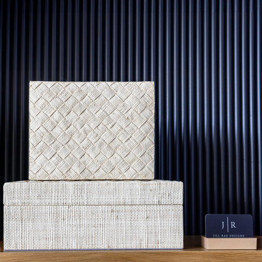 Woven Raffia Box