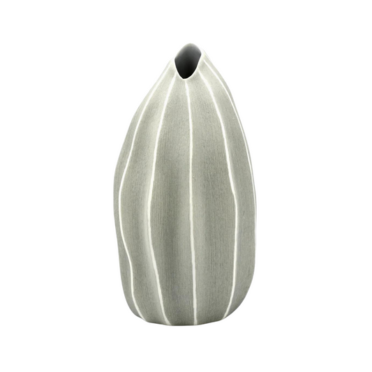 Seda Grey Porcelain Bud Vase