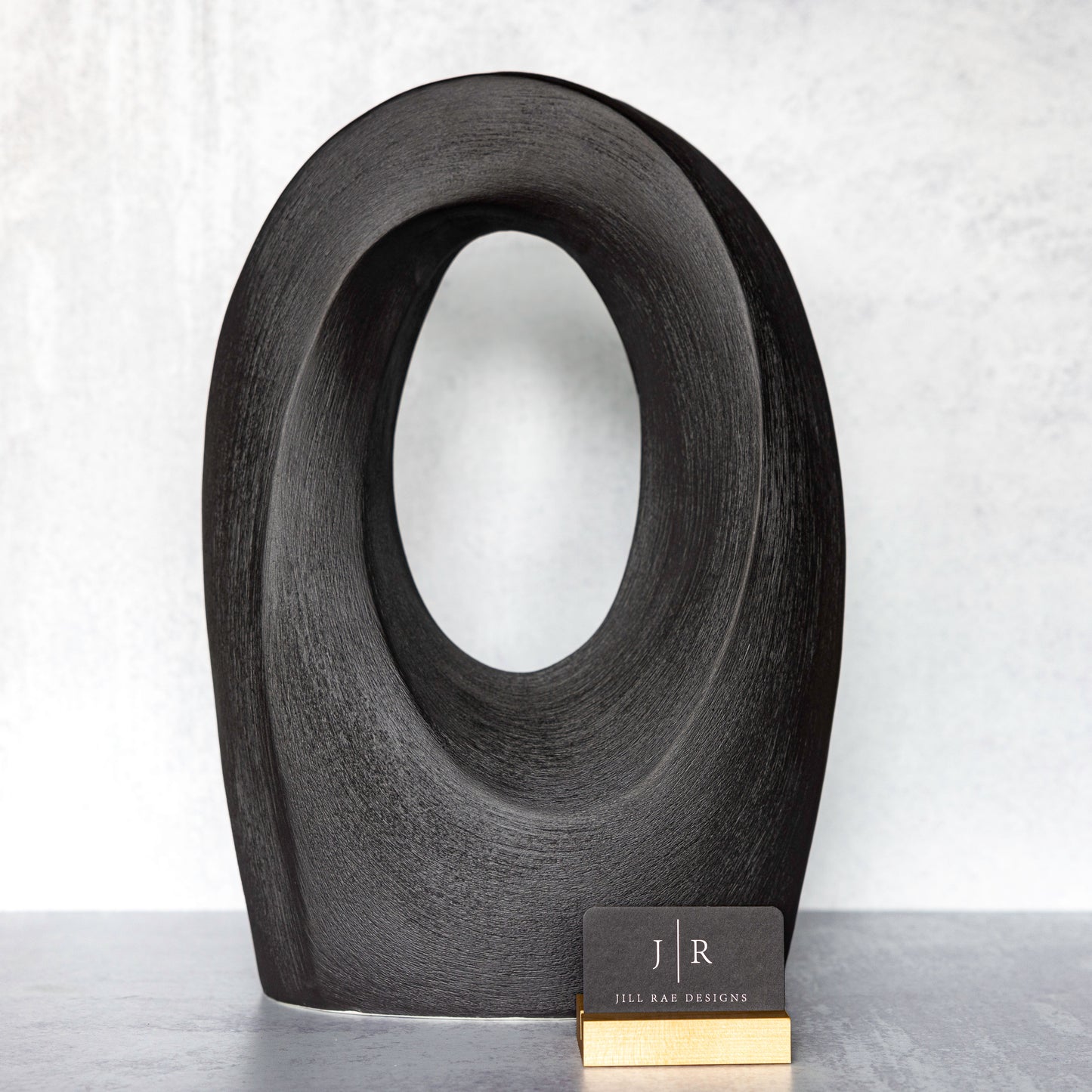 Black Sculpture Vase