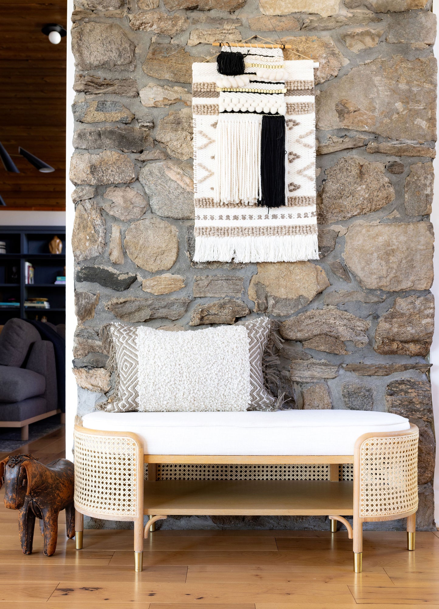 styled-brown-white-lumbar-pillow-interior-design-jill-rae-designs-ridgefield-ct