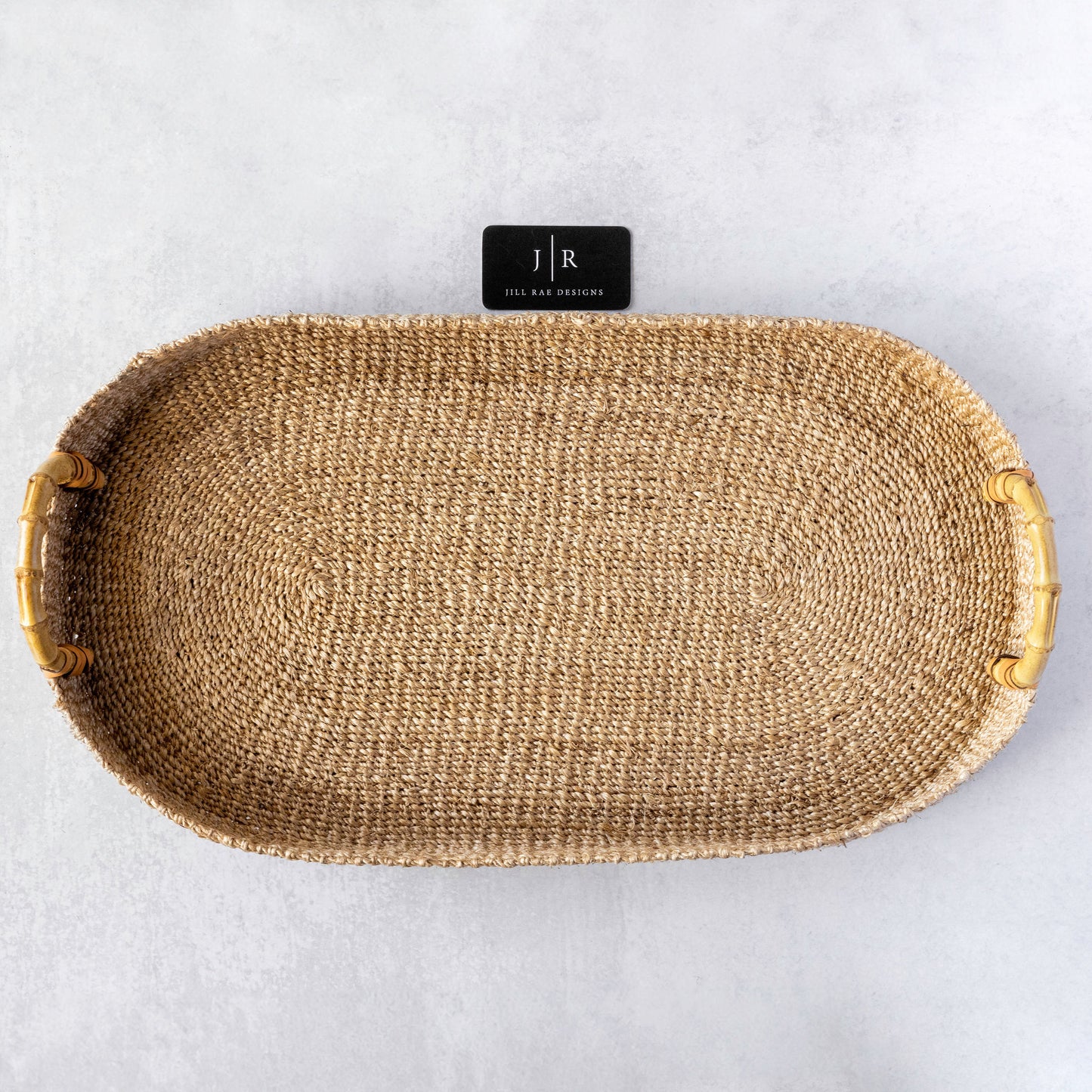 Abaca Tray with Bamboo