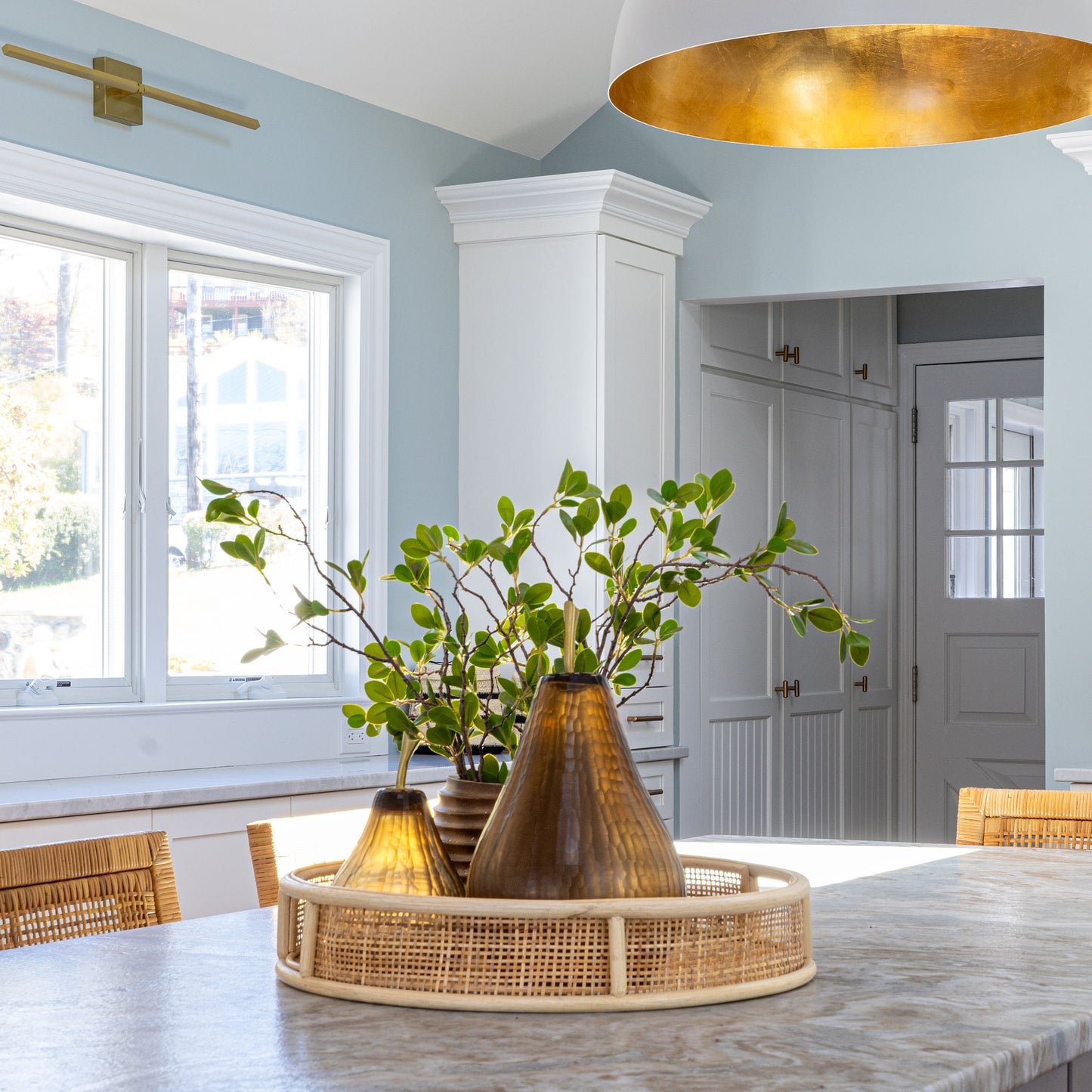 Decorative Amber Glass Pears