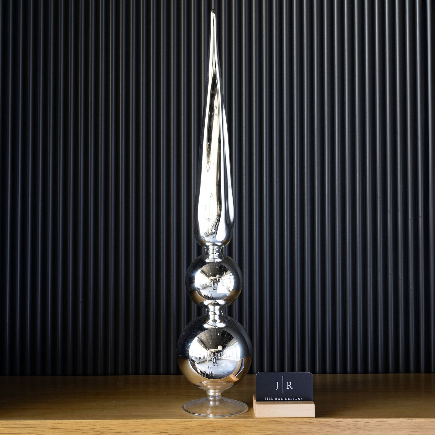 Silver Glass Finials