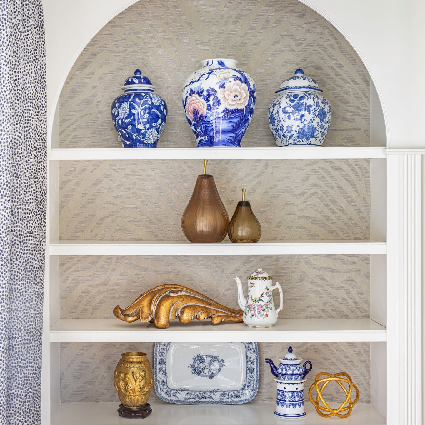 Decorative Amber Glass Pears