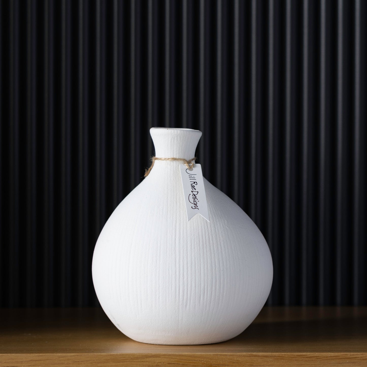 Bottle Neck White Ceramic Vase